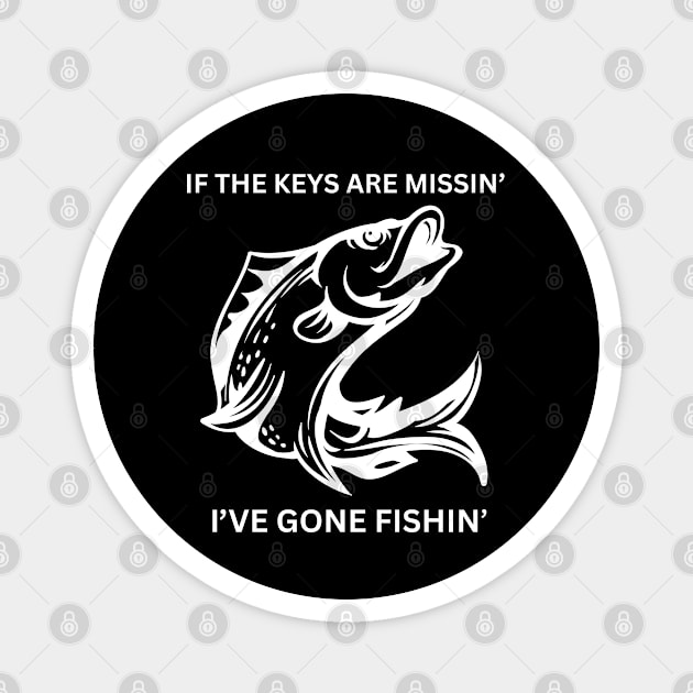 I've Gone Fishing Magnet by MtWoodson